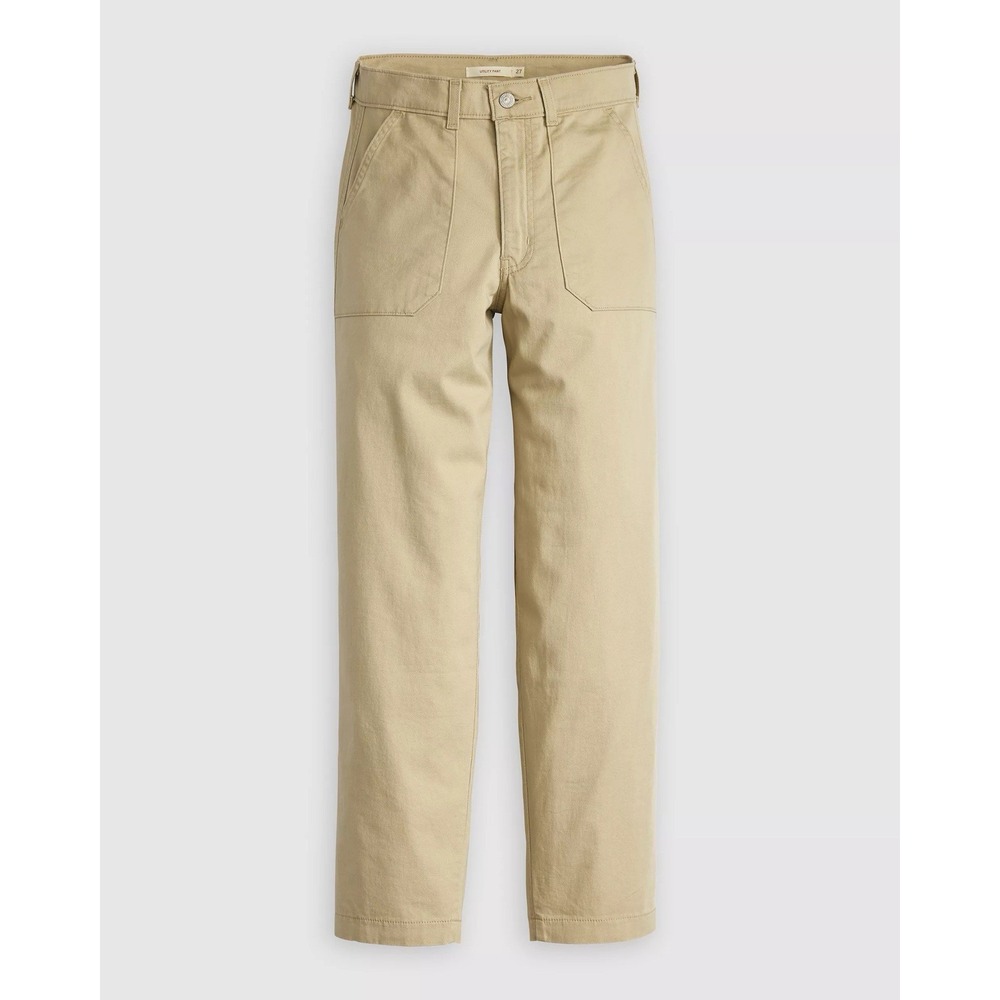 NWT Levi's Women's Size 32X29 Utility Pants Mid Rise Ankle Length Safari‎ Tan